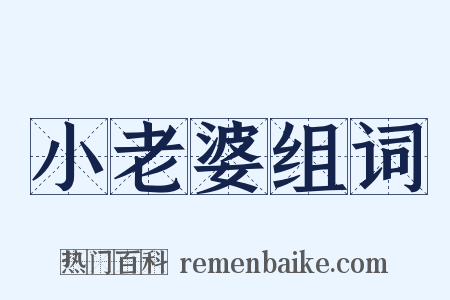 小老婆组词是什么意思的图片